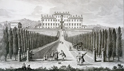 View of the Villa del Castel
